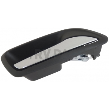 Help! By Dorman Interior Door Handle - Plastic Black Housing With Silver Lever Single - 88677-2
