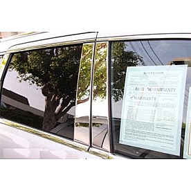 TFP (International Trim) Body Pillar Cover - Polished Stainless Steel Silver Set of 6 - 82511