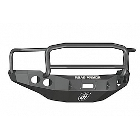 Road Armor Bumper Stealth Lonestar 1-Piece Design Steel Black - 38205B