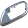 Help! By Dorman Interior Door Handle Bezel - Silver Plastic - 91185