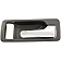 Help! By Dorman Interior Door Handle - Lever Plastic Gray Housing With Silver Lever Single - 92454