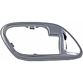 Help! By Dorman Interior Door Handle Bezel - Silver Plastic - 91187