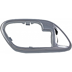 Help! By Dorman Interior Door Handle Bezel - Silver Plastic - 91187