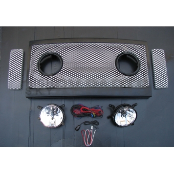 Street Scene Grille - Satin  Aluminum - 95077582
