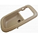 Help! By Dorman Interior Door Handle Bezel - Oak Plastic - 91343