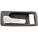 Help! By Dorman Interior Door Handle - Lever Plastic Gray Housing With Silver Lever Single - 92582