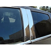 TFP (International Trim) Body Pillar Cover - Polished Stainless Steel Silver Set of 4 - 44565PPT