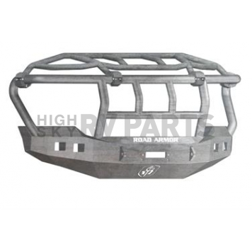 Road Armor Bumper Stealth Intimidator 1-Piece Design Steel Natural - 611R3Z