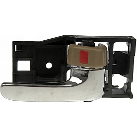 Help! By Dorman Interior Door Handle - Plastic Black Housing With Silver Lever And Brown Knob Single - 81247