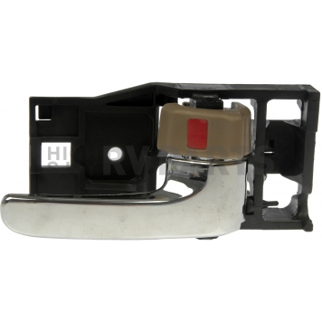 Help! By Dorman Interior Door Handle - Plastic Black Housing With Silver Lever And Brown Knob Single - 81247