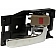 Help! By Dorman Interior Door Handle - Plastic Black Housing With Silver Lever And Brown Knob Single - 81247