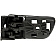 Help! By Dorman Interior Door Handle - Lever Plastic Gray Single - 81248