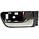 Help! By Dorman Interior Door Handle - Lever Plastic Gray Housing With Silver Lever Single - 81249