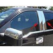 TFP (International Trim) Body Pillar Cover - Polished Stainless Steel Silver Set of 4 - 44705PPT