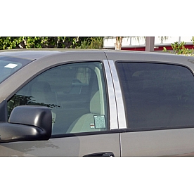 TFP (International Trim) Body Pillar Cover - Polished Stainless Steel Silver Set of 4 - 41015PPT