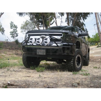 N-Fab Pre-Runner - Gloss Powder Coated Black Steel - C073LH