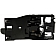 Help! By Dorman Interior Door Handle - Lever Plastic Dark Gray Single - 81259