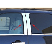 TFP (International Trim) Body Pillar Cover - Polished Stainless Steel Silver Set of 4 - 19705PPT