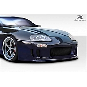 Extreme Dimensions Bumper 1-Piece Design Black Fiberglass - 113041
