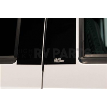 Putco Body Pillar Cover - Polished Stainless Steel Black Set of 4 - 402616BP