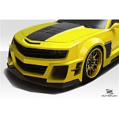 Extreme Dimensions Bumper 1-Piece Design Black Fiberglass - 113054