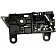 Help! By Dorman Interior Door Handle - Plastic Silver Lever And Black Knob Single - 81266