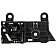 Help! By Dorman Interior Door Handle - Lever Plastic Black Single - 81267
