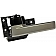 Help! By Dorman Interior Door Handle - Plastic Black Housing With Silver Lever And Black Knob Single - 81269