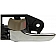 Help! By Dorman Interior Door Handle - Plastic Silver Lever With Beige Knob Single - 81276