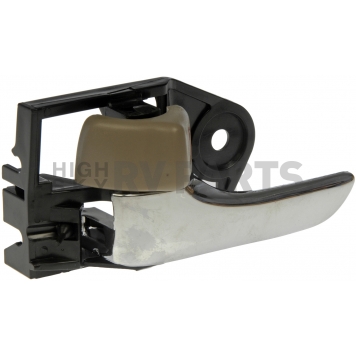 Help! By Dorman Interior Door Handle - Plastic Silver Lever With Beige Knob Single - 81276-2
