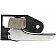 Help! By Dorman Interior Door Handle - Plastic Silver Lever With Light Gray Knob Single - 81277