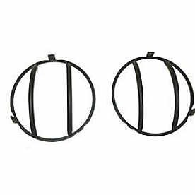 Rugged Ridge Headlight Guard Euro Steel Black Set Of 2 - 1123001