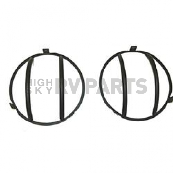 Rugged Ridge Headlight Guard Euro Steel Black Set Of 2 - 1123001