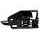 Help! By Dorman Interior Door Handle - Plastic Silver Lever With Black Knob Single - 81279