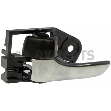 Help! By Dorman Interior Door Handle - Plastic Silver Lever With Black Knob Single - 81279-2