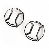 Rugged Ridge Headlight Guard Euro Style Aluminum Black Set Of 2 - 1123012