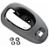 Help! By Dorman Interior Door Handle - Lever Carbon Fiber Housing With Plastic Lever Single - 82090