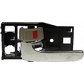 Help! By Dorman Interior Door Handle - Plastic Silver Lever With Beige Knob Single - 81280