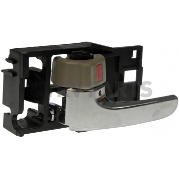 Help! By Dorman Interior Door Handle - Plastic Silver Lever With Beige Knob Single - 81280-2