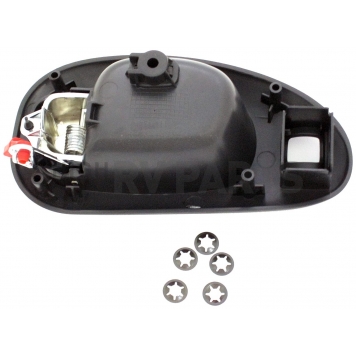Help! By Dorman Interior Door Handle - Lever Carbon Fiber Housing With Plastic Lever Single - 82091-1
