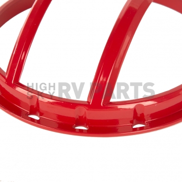 Rugged Ridge Headlight Guard Pivotal Euro Aluminum Red Set Of 2 - 1123017-2