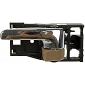 Help! By Dorman Interior Door Handle - Plastic Silver Lever With Brown Knob Single - 81282