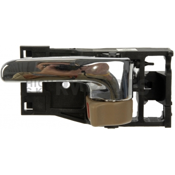 Help! By Dorman Interior Door Handle - Plastic Silver Lever With Brown Knob Single - 81282