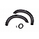 Lund International Fender Flare - Black Matte Set Of 2 - EX202TA