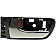 Help! By Dorman Interior Door Handle - Plastic Silver Lever With Gray Housing Single - 81285