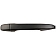 Help! By Dorman Exterior Door Handle - Plastic Black Single - 79805