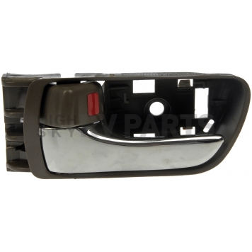 Help! By Dorman Interior Door Handle - Plastic Silver Lever With Brown Housing Single - 81286