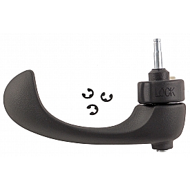 Help! By Dorman Interior Door Handle - Lever Plastic Black Single - 82099