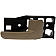 Help! By Dorman Interior Door Handle - Lever Plastic Brown Single - 81289