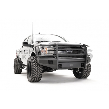 Fab Fours Bumper Premium 1-Piece Design Steel Black - FF18R45601-2